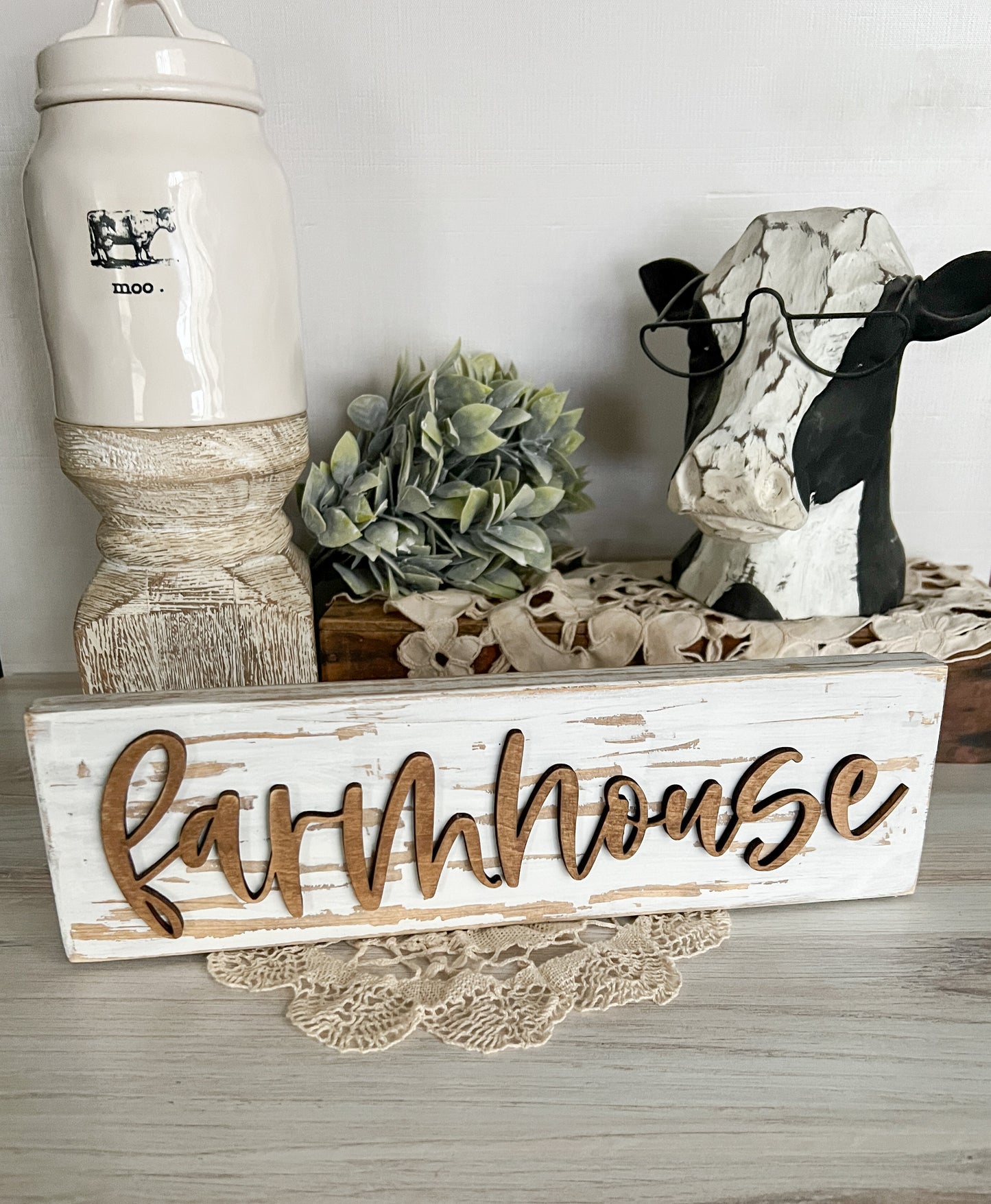 Distressed FARMHOUSE 3D Sign