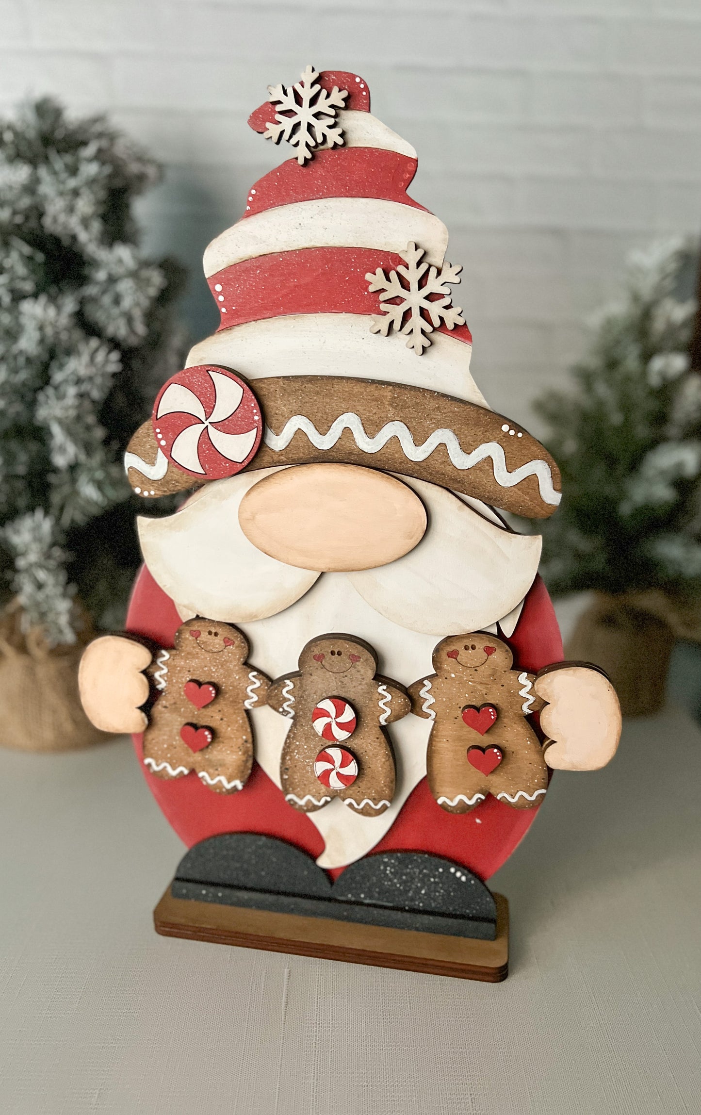 Gingerbread Gnome - DIY Kit - Wood Blank Only - NO paints included