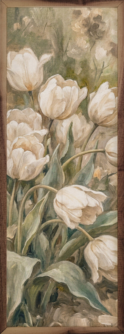 Soft Tulips In Spring Meadow
