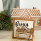 North Pole Christmas Gingerbread Bakery 3D wood sign