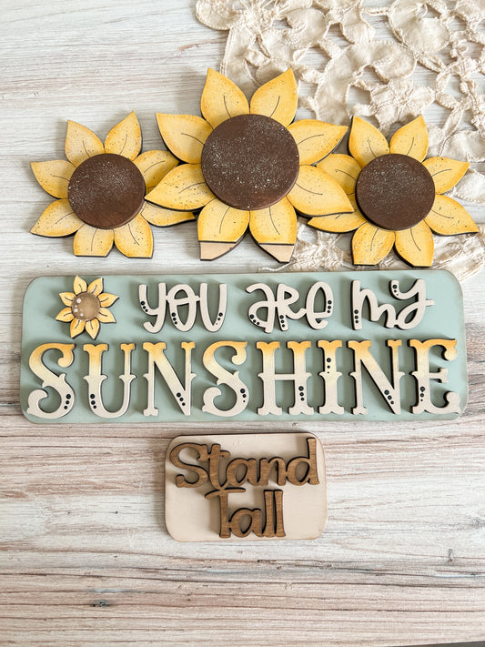 You are my sunshine sunflowers- ADD ON for Interchangeable Rustic Truck - FINISHED PRODUCT