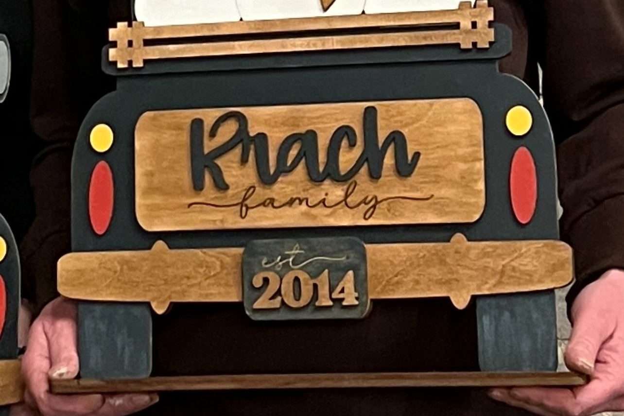 Rustic Personalized Interchangeable Truck - FINISHED PRODUCT