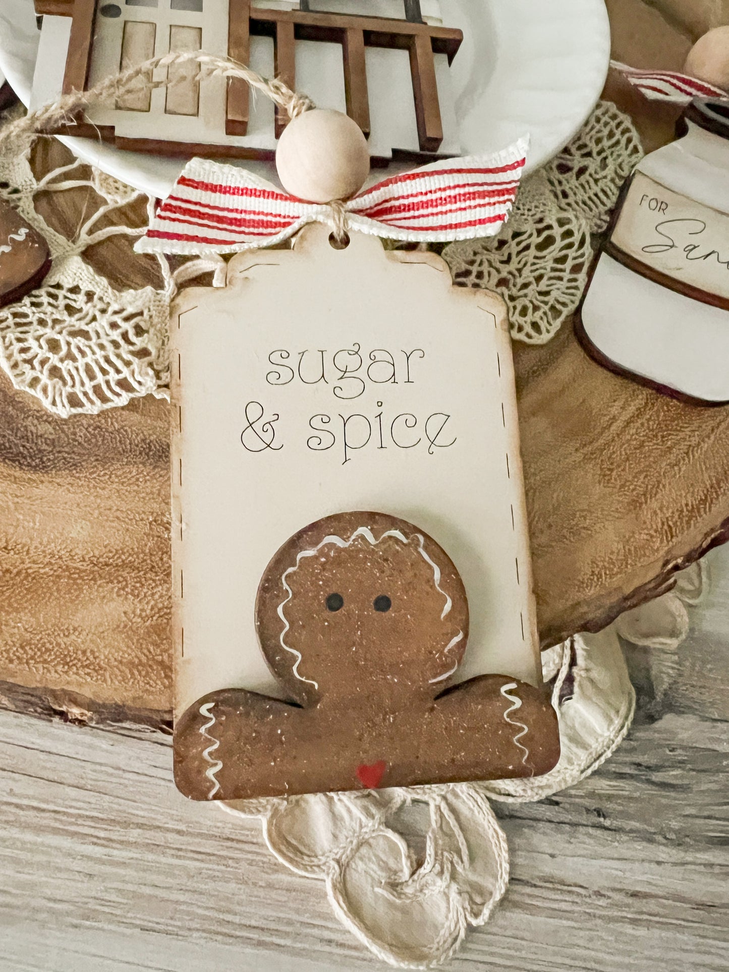 Gingerbread Bakery 3D Christmas Ornaments