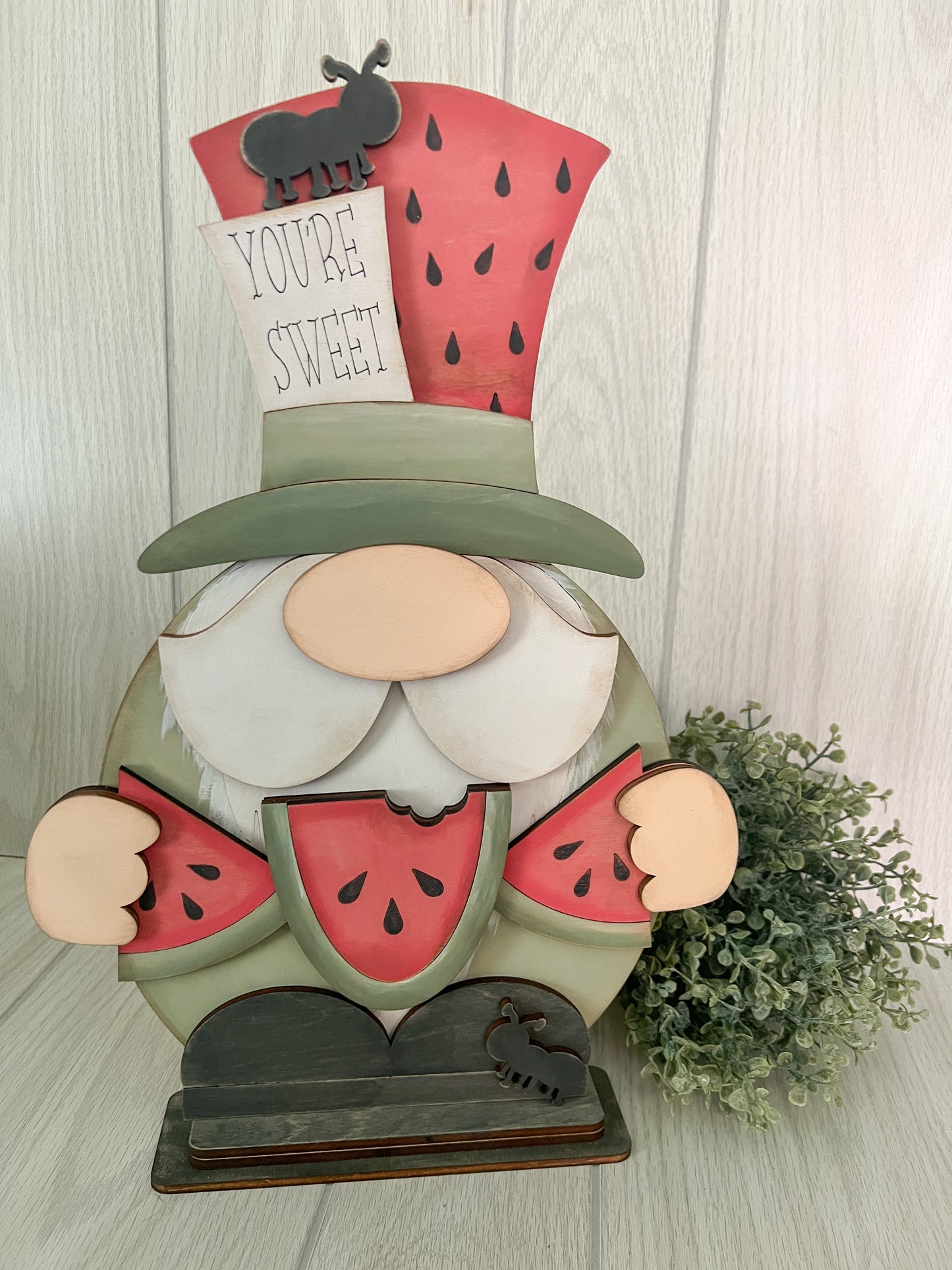 Watermelon Summer Gnome - DIY Kit - Wood Blank Only - No Paint Included