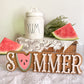 Watermelon SUMMER word 3D wood sign