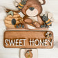 Honey Bee Bear - ADD ON for Interchangeable Truck or Basket - FINISHED PRODUCT