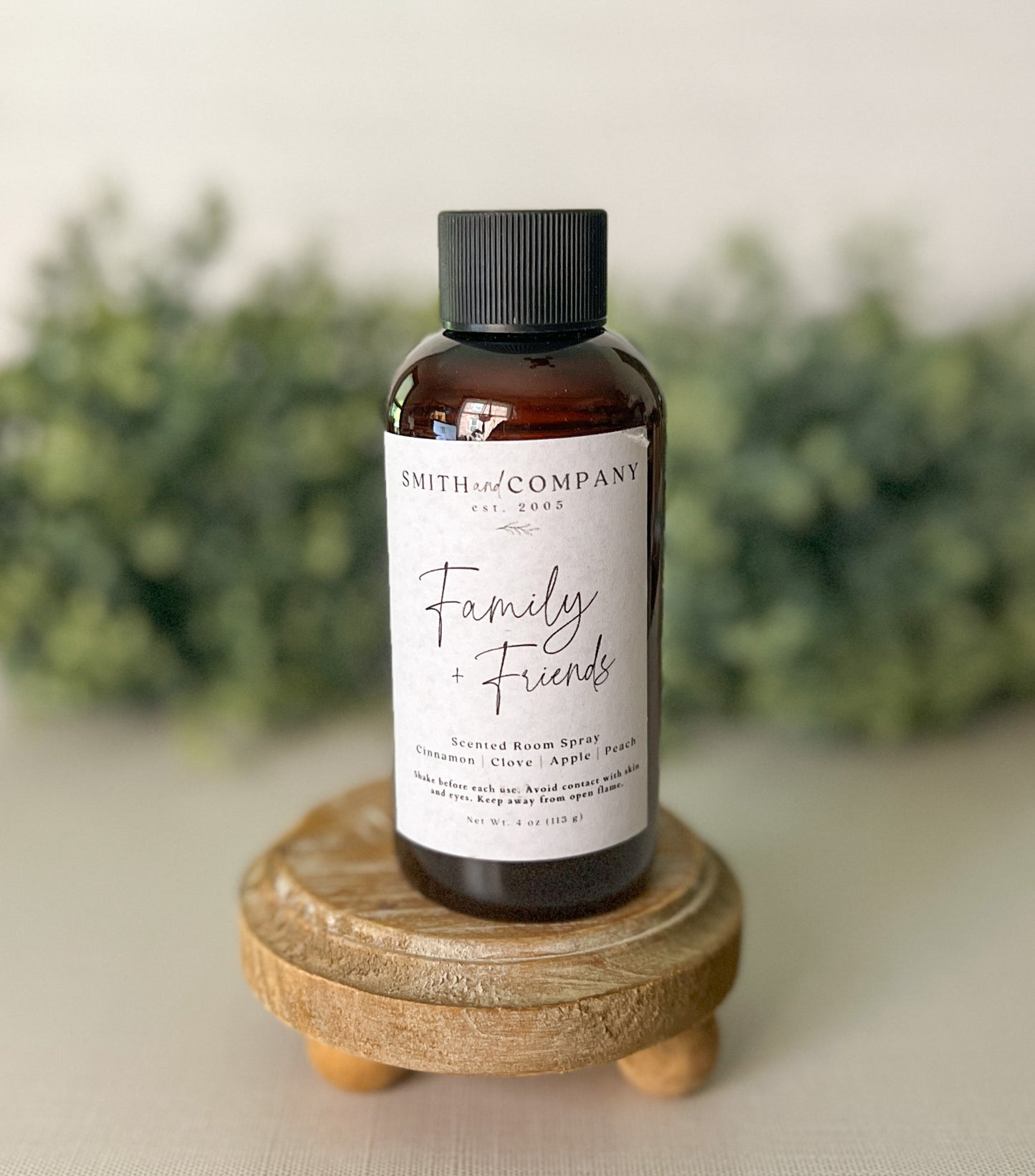 Family & Friends 4oz Scented Room Spray bottle