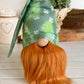 Green Shimmer shamrock fabric gnome