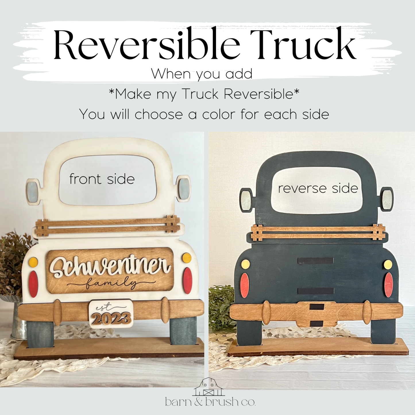 Rustic Interchangeable Truck - FINISHED PRODUCT