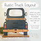 Rustic Personalized Interchangeable Truck - FINISHED PRODUCT