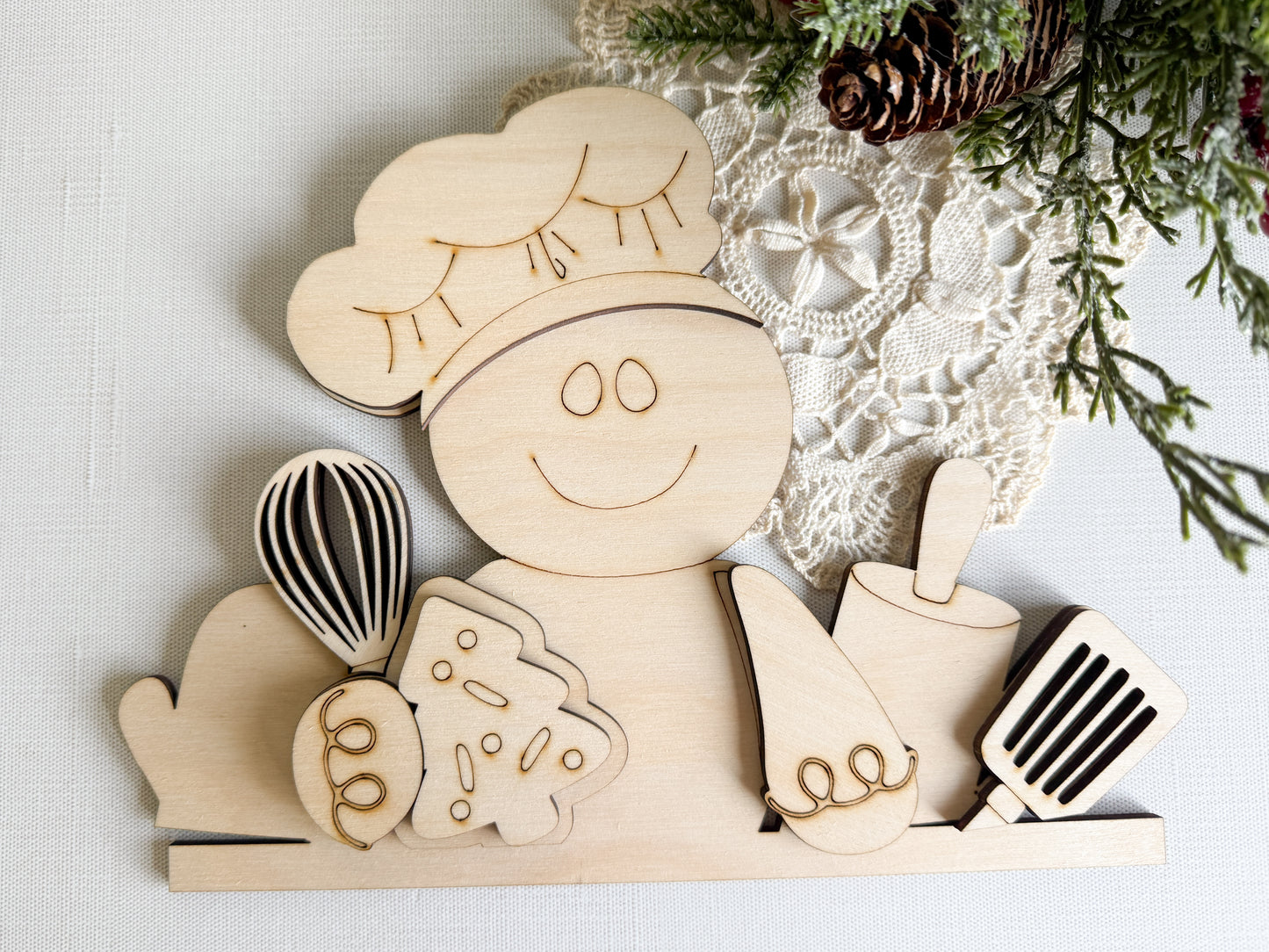 DIY KIT - Gingerbread Bakehouse - Interchangeable Truck/Basket Insert