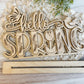 Hello spring shelf sitter - DIY Home Kit - NO PAINT INCLUDED