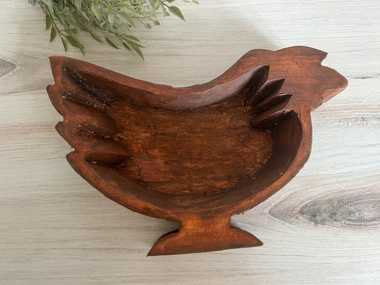 Wooden Chicken Bowl