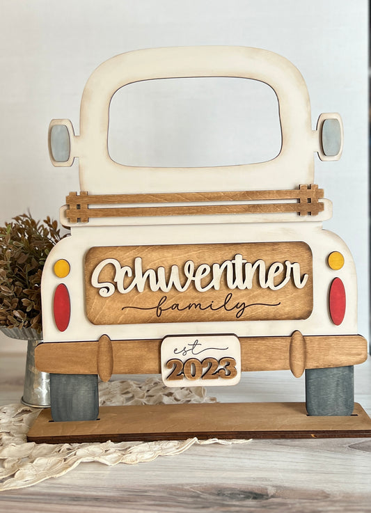 Rustic Personalized Interchangeable Truck - DIY Home Kit - NO PAINT INCLUDED