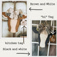 Farmhouse Cow Door Hanger  DIY Home Kit - WOOD BLANK ONLY - NO PAINT/GLUE INCLUDED