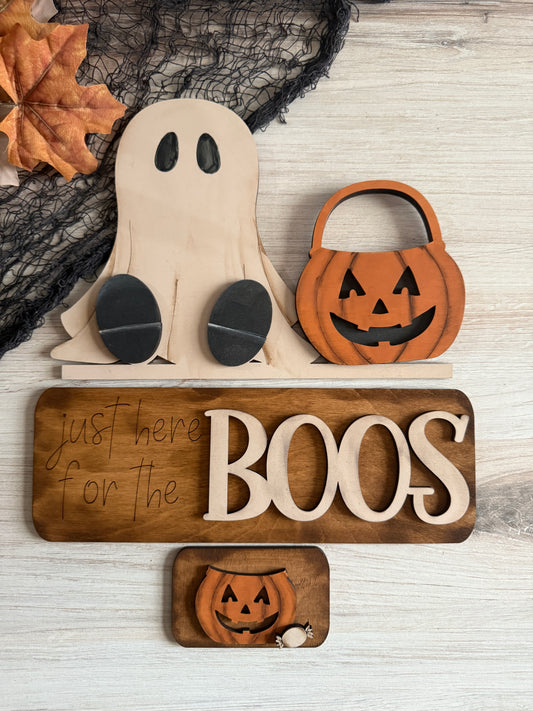 Halloween - Just here for the BOO Truck - - ADD ON for interchangeable Truck/Basket - FINISHED PRODUCT