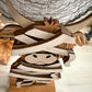 Highland Cow Halloween Mummy Shelf Sitter - 3D Laser cut