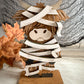 Highland Cow Halloween Mummy Shelf Sitter - 3D Laser cut