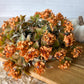 Fall Pumpkin Floral Half Sphere