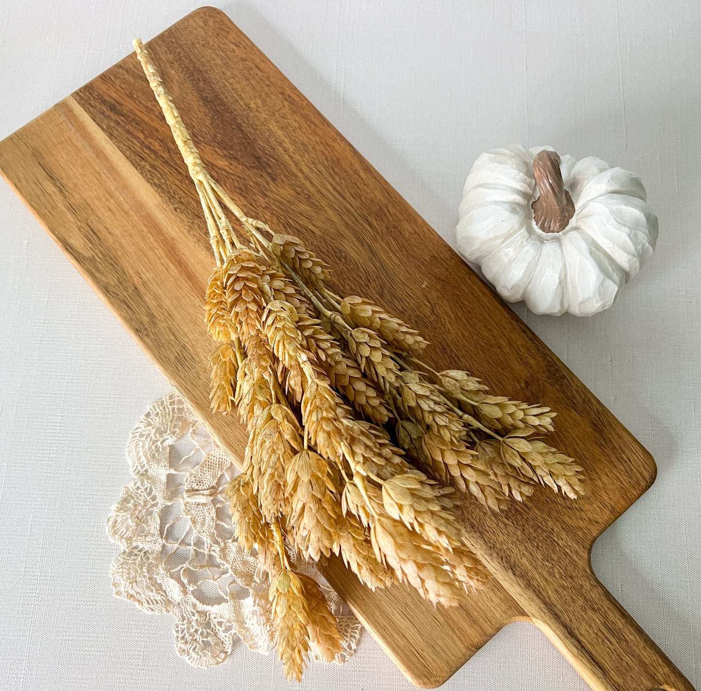 Neutral Fall Wheat 15" Greenery pick