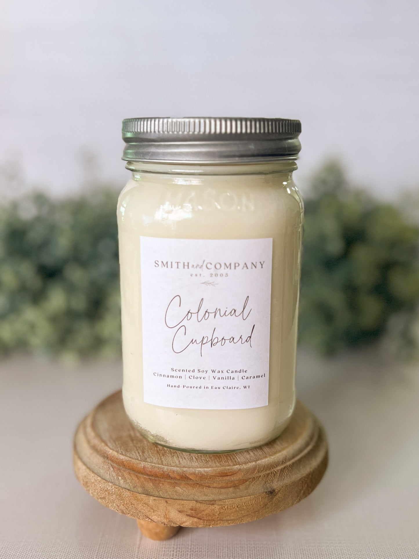 Colonial Cupboard Mason Jar Soy Candle 16 oz