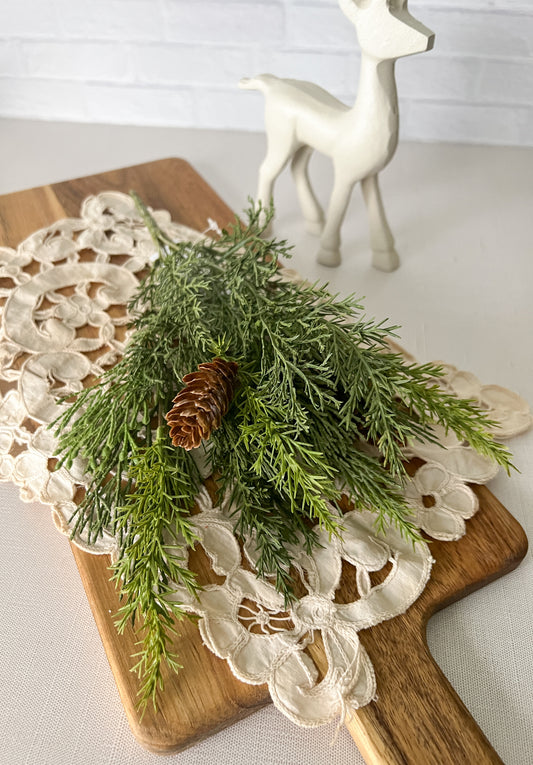 Christmas Cedar greenery pick