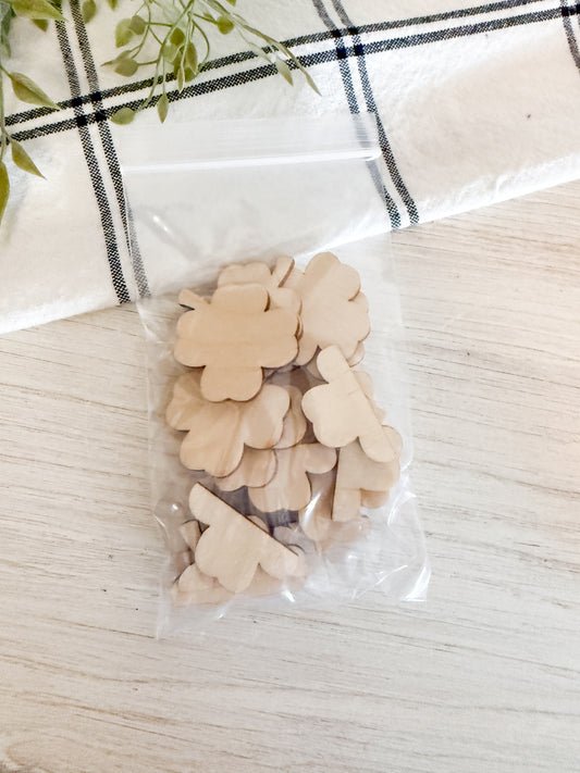 Shamrock beads - Set of 4 - DIY Home Kit