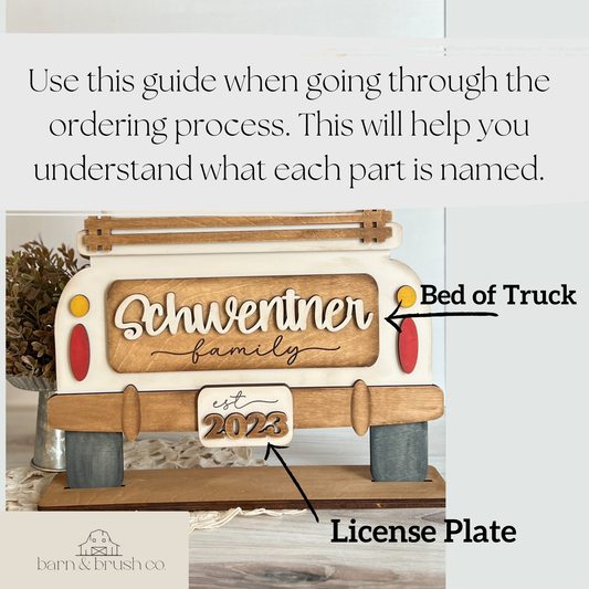 Rustic Interchangeable Truck - FINISHED PRODUCT