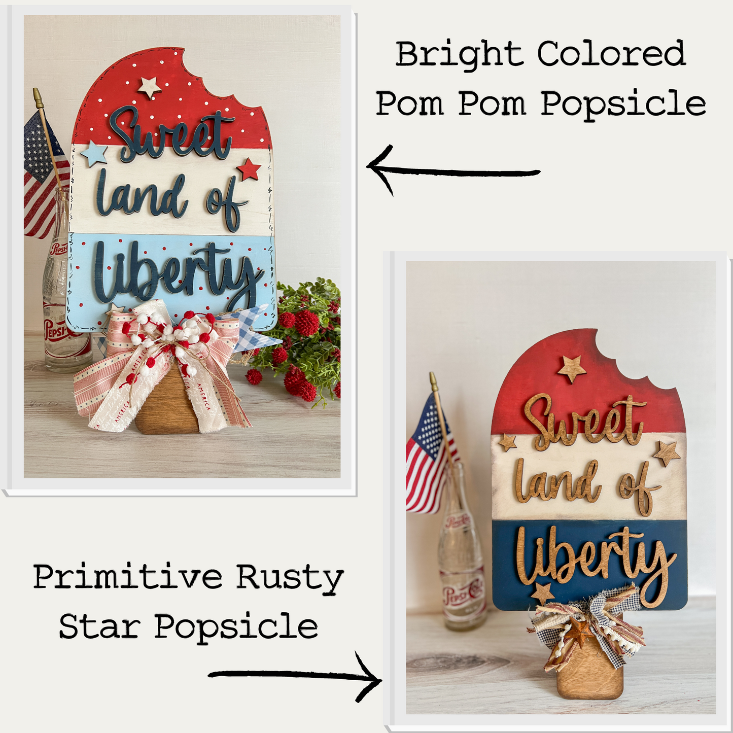 Patriotic Popsicle - DIY HOME KIT - NO PAINT INCLUDED