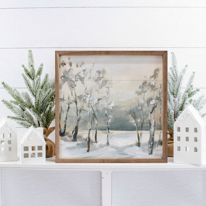 Snowy Winter Trees By Katrina Pete