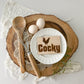 Natural Wood Kitchen Magnet - COCKY Rooster