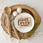 Natural Wood Kitchen Magnet - Just a girl who loves peckers