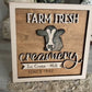 Farm Fresh Creamery Cow 3D Sign