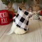 Black/White Buffalo Plaid Gnome