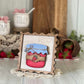 Strawberry Jam Vintage Postage Stamp 3D Wood Sign