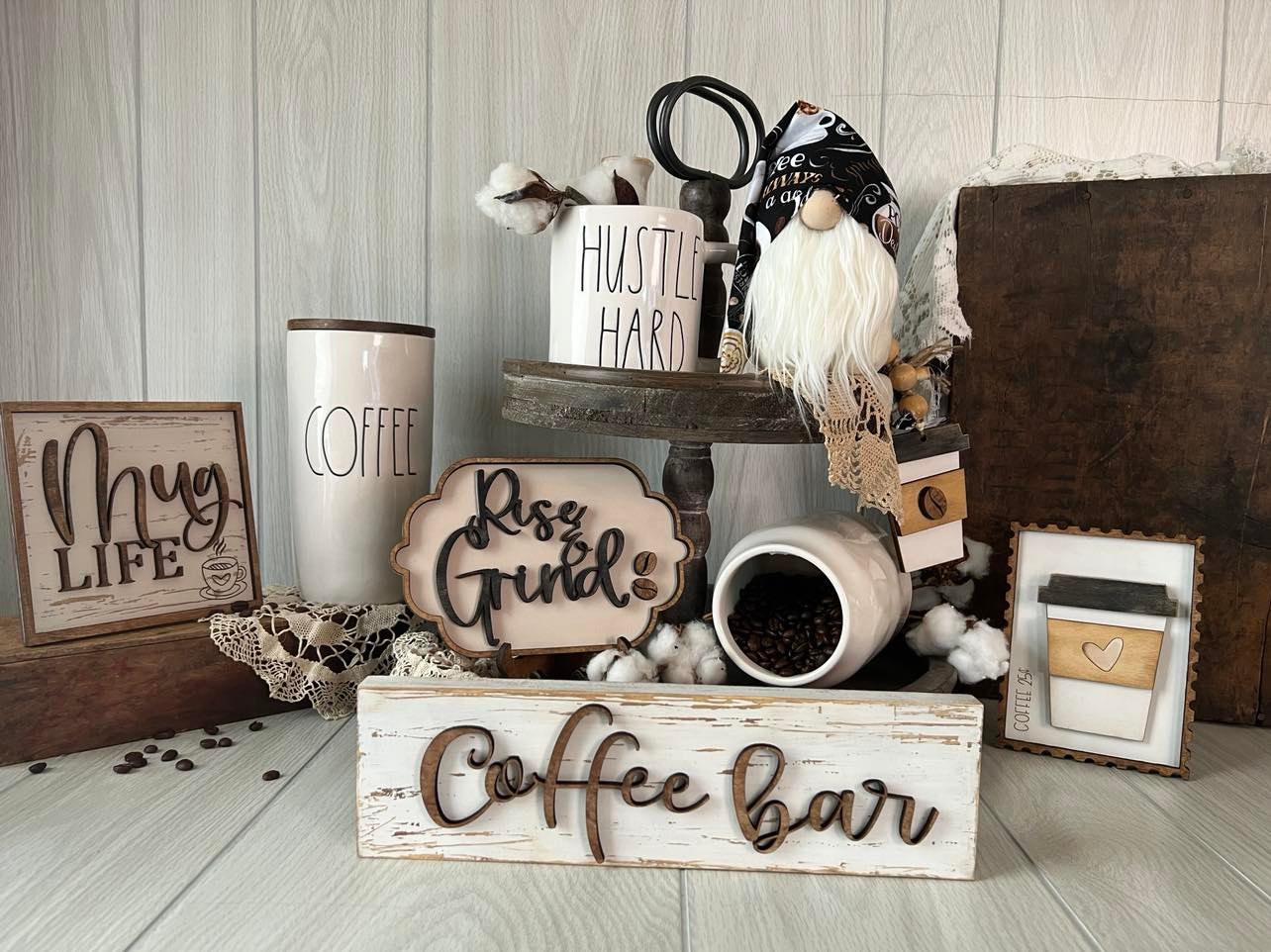 Coffee Bar 3D Wood Sign
