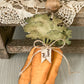Carrot Bundle Wood Bead Garland