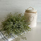 Wispy sage greenery half sphere