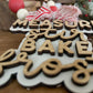 Gingerbread Christmas Bakery wood bead garland