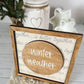 Winter Weather Neutral 3D Wood Sign