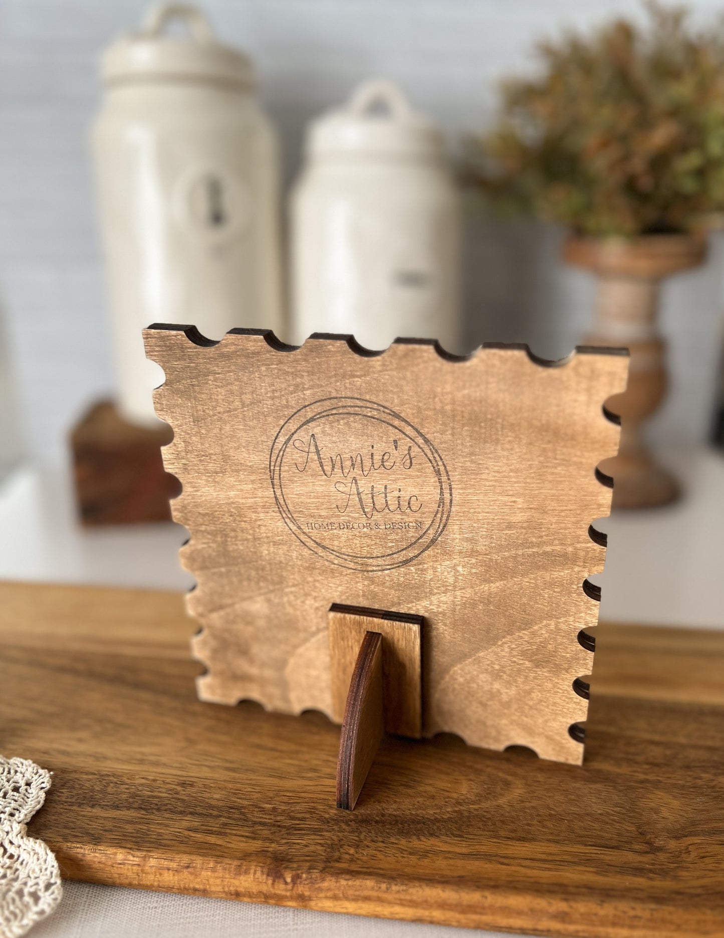 Chef Hat Kitchen Stamp 3D wood sign