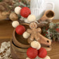 Gingerbread Christmas Bakery wood bead garland