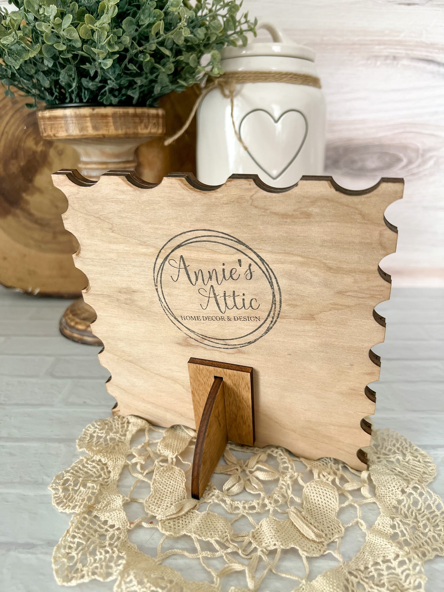 Boho Shamrock St Patrick's Day Wood 3D Stamp Sign