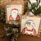 Santa & Mrs. Claus (RED)  3D postage wood sign