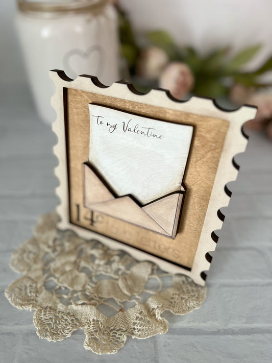 Love letters Valentine’s Day 3D wood sign