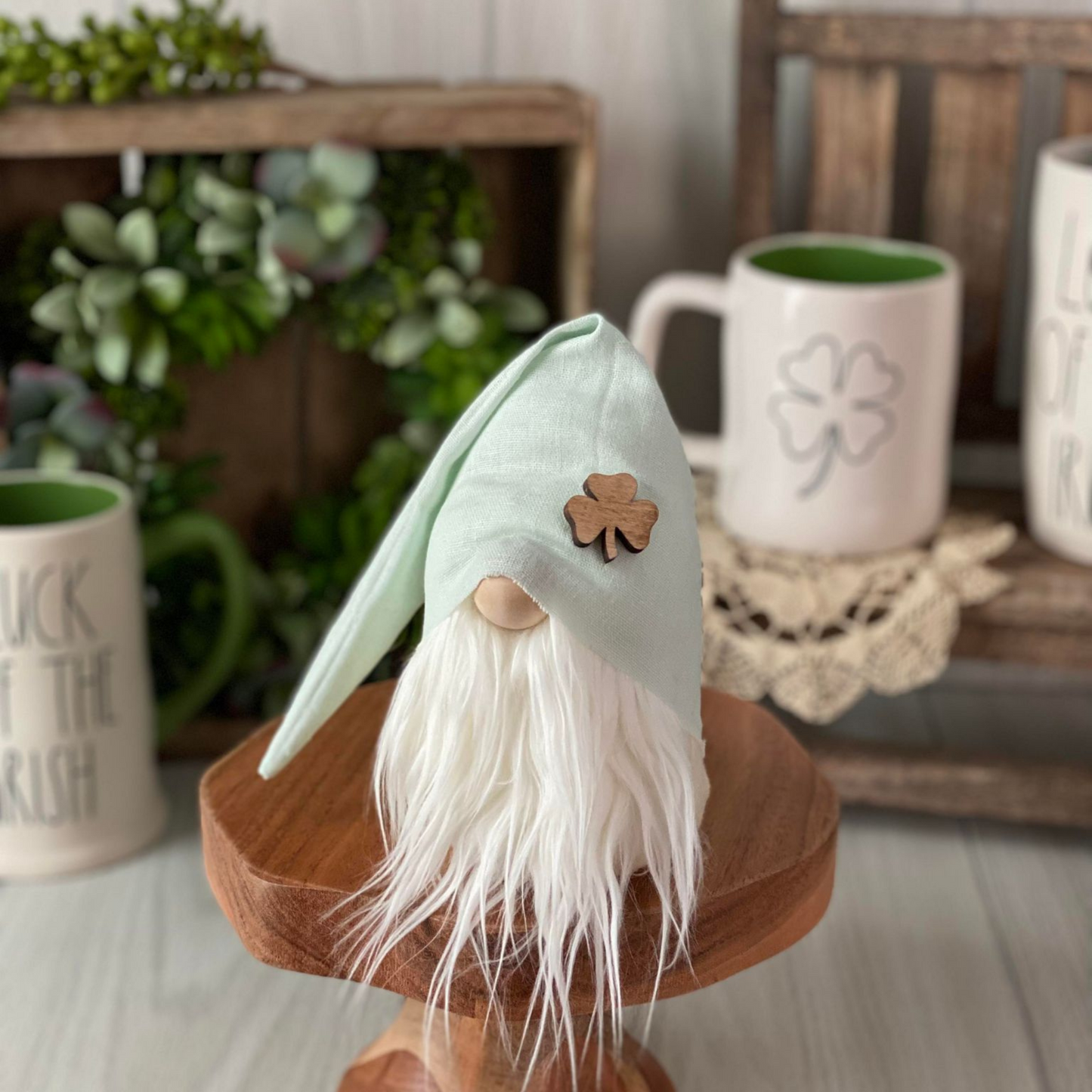 Farmhouse Shamrock Gnome